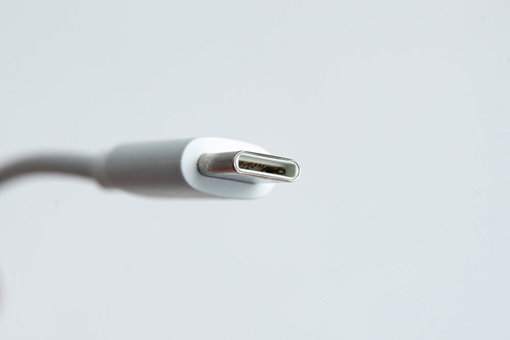 USB kabel type-c witte achtergrond